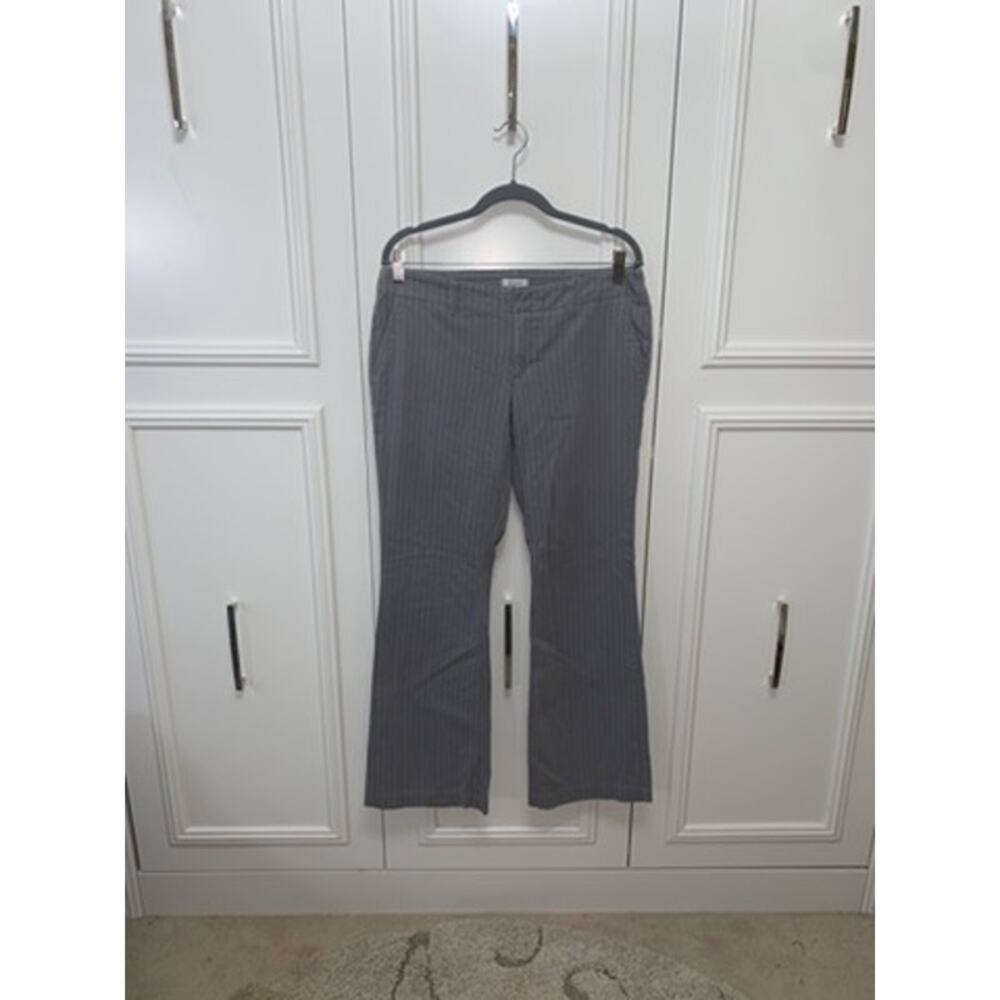Express Women's Gray Pinstripe Wide-Leg Dress Pants Size 10